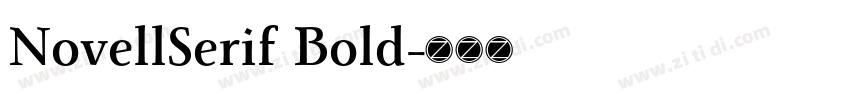 NovellSerif Bold字体转换